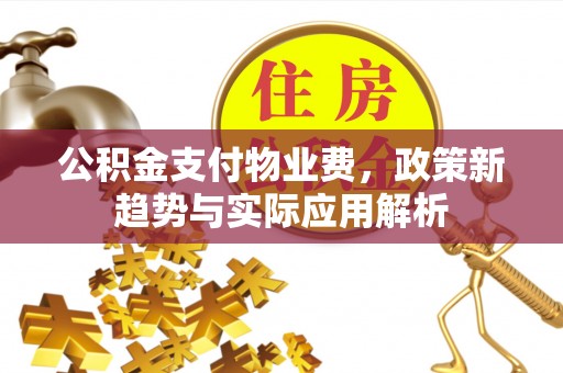 两当公积金支付物业费，政策新趋势与实际应用解析