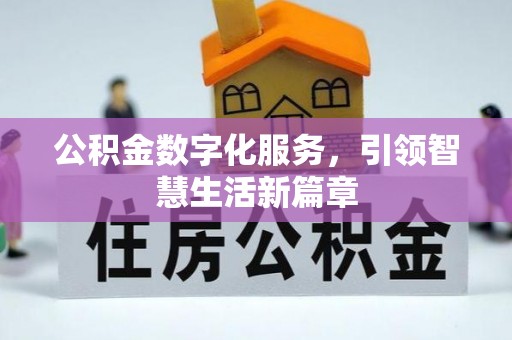 两当公积金数字化服务，引领智慧生活新篇章