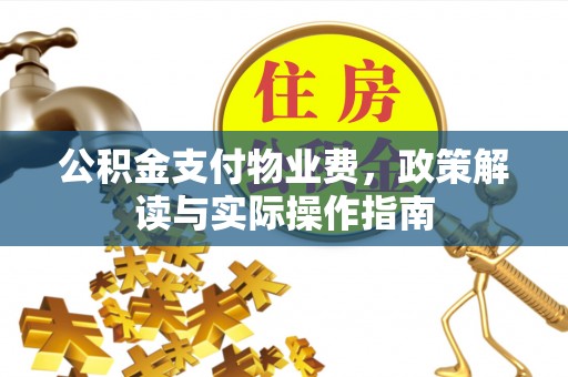 两当公积金支付物业费，政策解读与实际操作指南