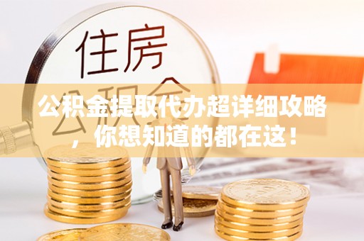 两当公积金提取代办超详细攻略，你想知道的都在这！