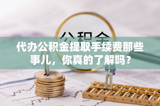 两当代办公积金提取手续费那些事儿，你真的了解吗？